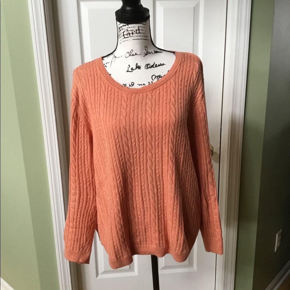 NWOT Croft & Barrow cable knit sweater sz XXL